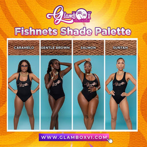 Open image in slideshow, Plus Size Small Weft Fishnets (Caramelo, Salmon, Gentle Brown)
