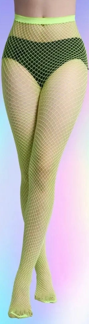 Neon Green Fishnets