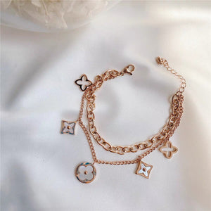 Open image in slideshow, Designer Inspired Floral Bracelet
