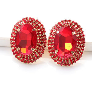 Open image in slideshow, Heart of Gems Statement Earrings
