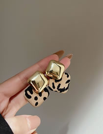 Open image in slideshow, Leopard Print Earrings
