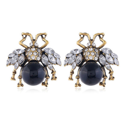 Studded Ladybug Earrings