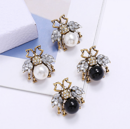 Studded Ladybug Earrings